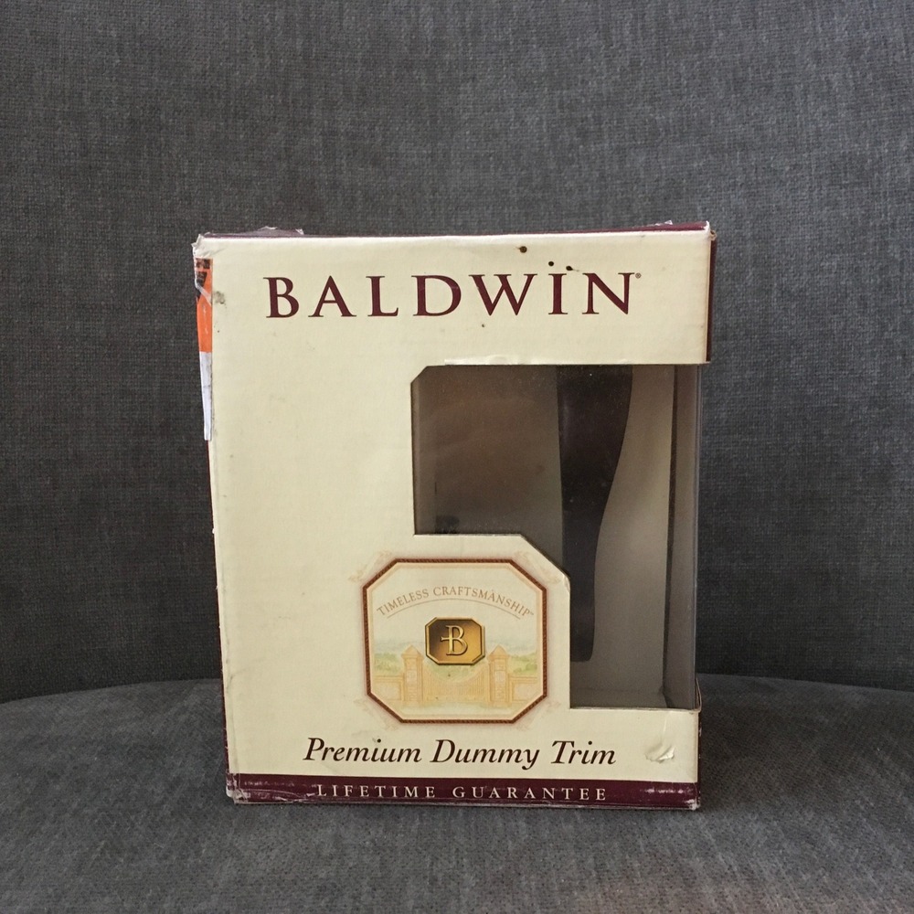 Baldwin Right Hand Half Dummy Wave Lever Door Handle Oil Rubbed Bronze Finish‎